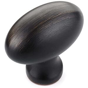 RICHELIEU Hardware BP444340BORB Laurier Collection 1 9/16 in (40 mm) x 7/8 in (22 mm) Brushed Oil-Rubbed Bronze Traditional Cabinet Knob Brushed Oil-Rubbed Bronze Finish RICHELIEU Hardware BP444340BORB Laurier Collection 1 9/16 in (40 mm) x 7/8 in (22 mm) Brushed Oil-Rubbed Bronze Traditional Cabinet Knob Brushed Oil-Rubbed Bronze Finish