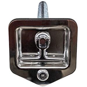Buyers Products L8855 Locking T-Handle Latch, Polished Stainless Steel Latch w/Gasket, Blind Studs & Two Keys, Flush Mount, for Truck Bed Tool Boxes, Trailer Doors, RVs, Campers, Truck Cap Latch Buyers Products L8855 Locking T-Handle Latch, Polished Stainless Steel Latch w/Gasket, Blind Studs & Two Keys, Flush Mount, for Truck Bed Tool Boxes, Trailer Doors, RVs, Campers, Truck Cap Latch