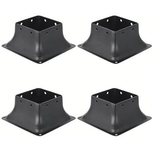 GarveeHome 4x4 Post Base 4Pcs, (Inner Size 3.6"X3.6") Heavy-Duty Post Anchors, Powder Coated Deck Post Base Fit, Fence Post Holder Support Bases, Support Deck Base Plate Pergola Brackets Fence Kit GarveeHome 4x4 Post Base 4Pcs, (Inner Size 3.6"X3.6") Heavy-Duty Post Anchors, Powder Coated Deck Post Base Fit, Fence Post Holder Support Bases, Support Deck Base Plate Pergola Brackets Fence Kit