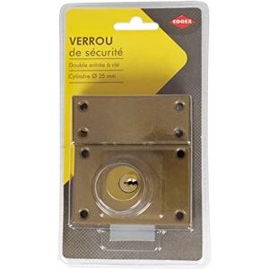 Cogex Door Lock cylinders Double Cylinder Lock for Exterior/Interior Door, Door Lock, Security Lock Cylinder Diameter 25 mm Comes with 3 Keys and Screws Cogex Door Lock cylinders Double Cylinder Lock for Exterior/Interior Door, Door Lock, Security Lock Cylinder Diameter 25 mm Comes with 3 Keys and Screws