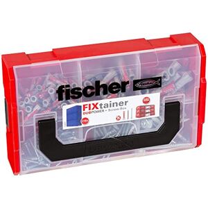 fischer 536162 DUOPOWER Wallplug with Screws, Red/Grey/Metal fischer 536162 DUOPOWER Wallplug with Screws, Red/Grey/Metal