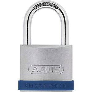 ABUS 79265 Lock with Key - Silver/Blue - 55mm - Lock ABUS 79265 Lock with Key - Silver/Blue - 55mm - Lock