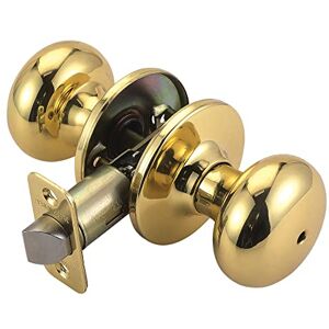 Design House 753277 Cambridge 2-Way Latch Privacy Door Knob, Adjustable Backset, Polished Brass Finish Design House 753277 Cambridge 2-Way Latch Privacy Door Knob, Adjustable Backset, Polished Brass Finish