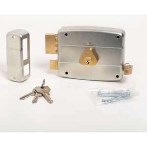 CISA 50521 Cylinder Lock - Galvanised - Steel Body - Brass Latch - Left Hand CISA 50521 Cylinder Lock - Galvanised - Steel Body - Brass Latch - Left Hand