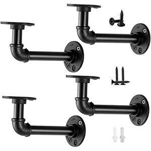Janyang Tools Pipe Brackets - Supports 7-14 inch Boards - Shelf Bracket Janyang Tools Pipe Brackets - Supports 7-14 inch Boards - Shelf Bracket