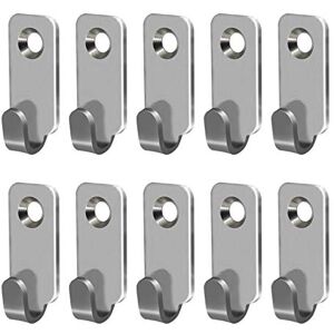 Adiyer 10pcs Heavy Duty Hanger 304 Stainless Steel Wall Mounted Mini J Hook for Mirror Picture Frames Hanging Wire/D Rings/Keyhole Hangers Adiyer 10pcs Heavy Duty Hanger 304 Stainless Steel Wall Mounted Mini J Hook for Mirror Picture Frames Hanging Wire/D Rings/Keyhole Hangers