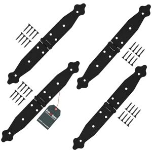 KOTARBAU® Door Hinge Set - 150x150x35mm - Black - Garden Gate KOTARBAU® Door Hinge Set - 150x150x35mm - Black - Garden Gate