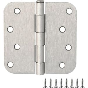 Design House 189704 Door Hinge in Satin Nickel, 4-Inch, 5/8-Inch Radius, 6-Pack, 4 x 4 5/8 Design House 189704 Door Hinge in Satin Nickel, 4-Inch, 5/8-Inch Radius, 6-Pack, 4 x 4 5/8