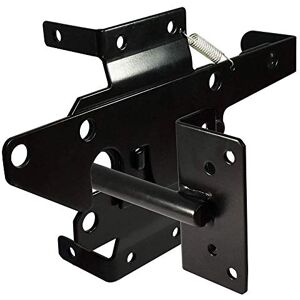 SANKINS Self-Locking Gate Latch - Black Steel - Secure Pool & Yard Gate SANKINS Self-Locking Gate Latch - Black Steel - Secure Pool & Yard Gate
