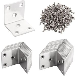 ASelected 25 Pieces Angle Connector 40x40x40 MM Stainless Steel Angle L - Angle Metal for Furniture ASelected 25 Pieces Angle Connector 40x40x40 MM Stainless Steel Angle L - Angle Metal for Furniture