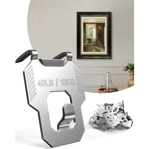 LZC 20Pcs Claw Drywall Picture Hanger: Wall Hooks for Hanging Picture Mirror Photo Poster Kit No Damage Heavy Duty Wall Hanger for Room Office Decor Easy Tool-Free Nail-Free Holds Up to 40Lbs LZC 20Pcs Claw Drywall Picture Hanger: Wall Hooks for Hanging Picture Mirror Photo Poster Kit No Damage Heavy Duty Wall Hanger for Room Office Decor Easy Tool-Free Nail-Free Holds Up to 40Lbs