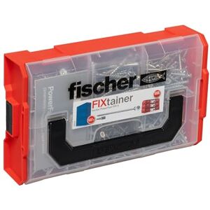fischer FixTainer PowerFast II Chipboard Screw, Presorted Assortment Box with 525 Screws and 2 Bits, Countersunk Head, Partial Thread and TX Drive, Universal Fixing Kit fischer FixTainer PowerFast II Chipboard Screw, Presorted Assortment Box with 525 Screws and 2 Bits, Countersunk Head, Partial Thread and TX Drive, Universal Fixing Kit