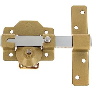 Amig llave Security Bolt - Round Cylinder, 105mm Width, Satin Finish Amig llave Security Bolt - Round Cylinder, 105mm Width, Satin Finish