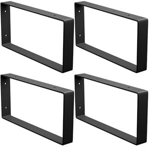 Amig Steel Shelf Brackets - 126x261x30mm - Matte Black - Industrial Style Amig Steel Shelf Brackets - 126x261x30mm - Matte Black - Industrial Style