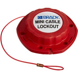 Brady Miniature Nylon Cable Lockout System, 100mm x 2.44mx 45mm, Red Brady Miniature Nylon Cable Lockout System, 100mm x 2.44mx 45mm, Red