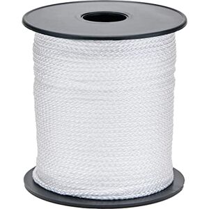 Flandria Polypropylene Braided Rope 3 mm Spool 100 m White – Strong, Durable and Versatile for DIY, Gardening and Nautical Use Flandria Polypropylene Braided Rope 3 mm Spool 100 m White – Strong, Durable and Versatile for DIY, Gardening and Nautical Use