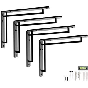 Balin Designs Sturdy & Versatile Black Shelf Bracket for 8" & 10" Shelves 4-Pack Black Cross, Heavy-Duty Metal Shelf Brackets, Easy Installation for Indoor/Outdoor Use All Hardware Included Balin Designs Sturdy & Versatile Black Shelf Bracket for 8" & 10" Shelves 4-Pack Black Cross, Heavy-Duty Metal Shelf Brackets, Easy Installation for Indoor/Outdoor Use All Hardware Included