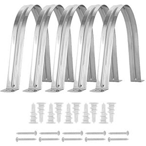 POWERTEC 70258 Stainless Steel Hose Hangers with Self Tapping Drywall Anchors and Screws, 4-Inch, 5 Set POWERTEC 70258 Stainless Steel Hose Hangers with Self Tapping Drywall Anchors and Screws, 4-Inch, 5 Set