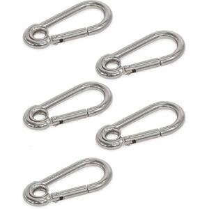 Ganter Normelemente GN 5299-E-60-A4-BL Carabiner Hook Stainless Steel, Silver, Länge l: 60mm geschlossenes Auge Ganter Normelemente GN 5299-E-60-A4-BL Carabiner Hook Stainless Steel, Silver, Länge l: 60mm geschlossenes Auge