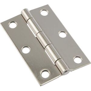 Hardware Essentials 853398 Light Narrow Door Hinges and Fixed Pin Stainless Steel 3" 2-Pa Hardware Essentials 853398 Light Narrow Door Hinges and Fixed Pin Stainless Steel 3" 2-Pa