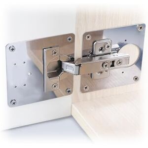 DAIMANN 16 Repair Plates Kit for Furniture Hinges with 64 Screws – Reinforced Stainless Steel Brackets for Cabinet Doors, Kitchen and Doors – Solution for Damaged Wood and Widened Holes DAIMANN 16 Repair Plates Kit for Furniture Hinges with 64 Screws – Reinforced Stainless Steel Brackets for Cabinet Doors, Kitchen and Doors – Solution for Damaged Wood and Widened Holes