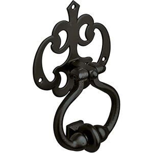 Amig - Artistic Door Knocker Matte Black 110x100mm - Decorative Rustic Door Knocker - Easy Installation - Weatherproof Amig - Artistic Door Knocker Matte Black 110x100mm - Decorative Rustic Door Knocker - Easy Installation - Weatherproof