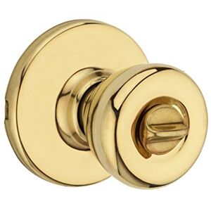 Kwikset 300T 3 SCAL SCS 93001-922 Tylo Privacy Bed/Bath Knob in Polished Brass Kwikset 300T 3 SCAL SCS 93001-922 Tylo Privacy Bed/Bath Knob in Polished Brass