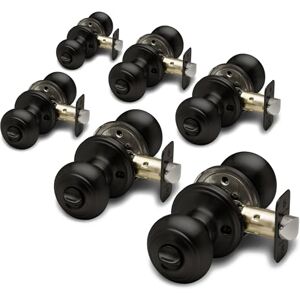 Copper Creek CK2020BC-3 Colonial Passage Function Door 3 knob Multipack, Black Finish Copper Creek CK2020BC-3 Colonial Passage Function Door 3 knob Multipack, Black Finish