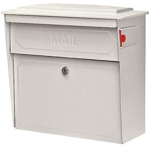 Boss 7173 Security Wall Mount, Cream White Townhouse Locking Mailbox 15.8 16.1 7-1/2 in H, 14/16 Ga Steel, 15 in. H x 15.75 in. W x 7.125 in. D Boss 7173 Security Wall Mount, Cream White Townhouse Locking Mailbox 15.8 16.1 7-1/2 in H, 14/16 Ga Steel, 15 in. H x 15.75 in. W x 7.125 in. D
