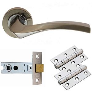 Carlisle Brass GK008SNCP/INTB Sines Lever On Rose Latch Pack - Latches & Handles Carlisle Brass GK008SNCP/INTB Sines Lever On Rose Latch Pack - Latches & Handles