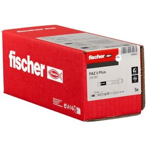 fischer 564602 Bolt Anchor Plus 20/30 gvz, Heavy Duty Anchor with High Load Capacity, Anchor Bolt for Fixings Heavy Loads and Steel Structures, Seismic & ETA Approval FAZ II, Silver fischer 564602 Bolt Anchor Plus 20/30 gvz, Heavy Duty Anchor with High Load Capacity, Anchor Bolt for Fixings Heavy Loads and Steel Structures, Seismic & ETA Approval FAZ II, Silver