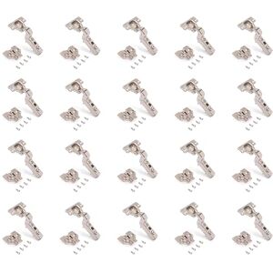 Emuca Kit of 20 Inset Overlay Hinges x91. Ø35mm. 105° Opening, Soft Closing for Latching Doors and eccentrically Adjustable Screw-on Inserts. Emuca Kit of 20 Inset Overlay Hinges x91. Ø35mm. 105° Opening, Soft Closing for Latching Doors and eccentrically Adjustable Screw-on Inserts.