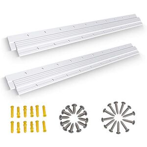 AENTGIU (30 inch) French Cleat, 2 Pairs Heavy Duty Aluminum Z Clips/Bar Hanger Interlocking Wall Mounting Bracket Hardware Kit for Hanging Mirrors, Picture, Shelf, Headboard, Cabinet, Whiteboard, Art, Frames AENTGIU (30 inch) French Cleat, 2 Pairs Heavy Duty Aluminum Z Clips/Bar Hanger Interlocking Wall Mounting Bracket Hardware Kit for Hanging Mirrors, Picture, Shelf, Headboard, Cabinet, Whiteboard, Art, Frames