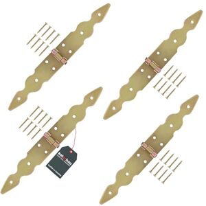 KOTARBAU Set of 4 Door Hinges 150 x 150 x 35 mm Galvanised Steel Door Hinge Gold Hinges Folding Window Hinge Wooden Door Garden Gate Hinge KOTARBAU Set of 4 Door Hinges 150 x 150 x 35 mm Galvanised Steel Door Hinge Gold Hinges Folding Window Hinge Wooden Door Garden Gate Hinge