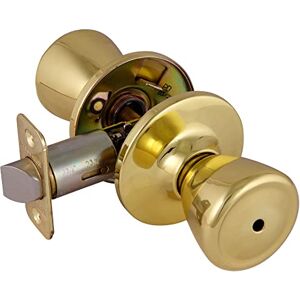 Design House 782748 Tulip 2-Way Latch Privacy Door Knob, Adjustable Backset, Polished Brass Finish Design House 782748 Tulip 2-Way Latch Privacy Door Knob, Adjustable Backset, Polished Brass Finish