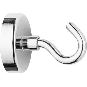 Westcott E-10830 00 Magnetic Hook Neodymium 48 mm Holds up to Approx. 60 kg, Silver Westcott E-10830 00 Magnetic Hook Neodymium 48 mm Holds up to Approx. 60 kg, Silver