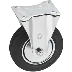 Metafranc Fixed Castor Diameter 125 mm 104 x 80 mm Plate Solid Rubber Wheel Soft Tread Roller Bearings 100 kg Load Capacity/Transport Castor/Furniture Castor/Heavy Duty Castor / 800600 Metafranc Fixed Castor Diameter 125 mm 104 x 80 mm Plate Solid Rubber Wheel Soft Tread Roller Bearings 100 kg Load Capacity/Transport Castor/Furniture Castor/Heavy Duty Castor / 800600