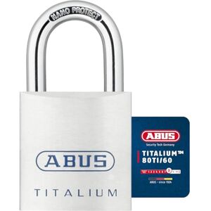 Abus 80TI/60 Titalium Padlock - Aluminum Security Lock Abus 80TI/60 Titalium Padlock - Aluminum Security Lock