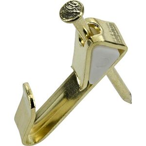 OOK Brass Picture Hangers - Reusable Hooks - 30lb - 25 Set OOK Brass Picture Hangers - Reusable Hooks - 30lb - 25 Set
