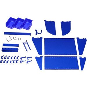 Wall Control Slotted Tool Board Workstation Accessory Kit Pegboard and Slotted Tool Board – Blue Wall Control Slotted Tool Board Workstation Accessory Kit Pegboard and Slotted Tool Board – Blue