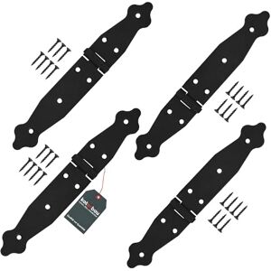 KOTARBAU Set of 4 Door Hinges 100 x 150 x 35 mm Powder-Coated Steel Black Hinges Folding Window Hinge Wooden Door Garden Gate Hinge Box Hinge KOTARBAU Set of 4 Door Hinges 100 x 150 x 35 mm Powder-Coated Steel Black Hinges Folding Window Hinge Wooden Door Garden Gate Hinge Box Hinge
