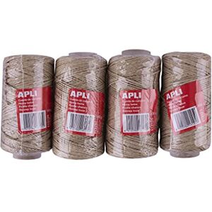 APLI 18962 – Pack of 4 hemp rope spools – 100 g / 80 m per spool APLI 18962 – Pack of 4 hemp rope spools – 100 g / 80 m per spool