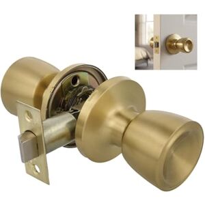 Amig Brass Knob 60/70mm Easy to Use Practical Home Accessory, Matte Brass, Metal Amig Brass Knob 60/70mm Easy to Use Practical Home Accessory, Matte Brass, Metal