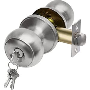 CML Hardware Keyed Entry Door Knob Set - Solid Stainless Steel - Round Handle - Exterior/Interior CML Hardware Keyed Entry Door Knob Set - Solid Stainless Steel - Round Handle - Exterior/Interior