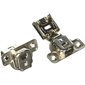 Hickory Hardware HH74716-14 Soft-Close Hinges 1/2" Overlay Face (2 Pack), Polished Nickel, 2 Piece Hickory Hardware HH74716-14 Soft-Close Hinges 1/2" Overlay Face (2 Pack), Polished Nickel, 2 Piece