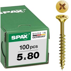 SPAX – Universal Screw Countersunk Head Phillips Z 4Cut Partial Thread Yellow Passivated A2L – 0291020350305, 0/1034/021/5,0/80/ /02 SPAX – Universal Screw Countersunk Head Phillips Z 4Cut Partial Thread Yellow Passivated A2L – 0291020350305, 0/1034/021/5,0/80/ /02