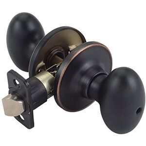Design House 740498 Egg 2-Way Latch Privacy Door Knob, Adjustable Backset, Oil Rubbed Bronze Finish Design House 740498 Egg 2-Way Latch Privacy Door Knob, Adjustable Backset, Oil Rubbed Bronze Finish