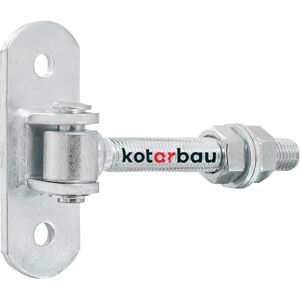 KOTARBAU ® Gate Hinge Steel 130 mm (5.12 Inches) M16 Silver Adjustable Heavy Duty Hinges Garden Gate Hinges Robust Hinge on Plate KOTARBAU ® Gate Hinge Steel 130 mm (5.12 Inches) M16 Silver Adjustable Heavy Duty Hinges Garden Gate Hinges Robust Hinge on Plate