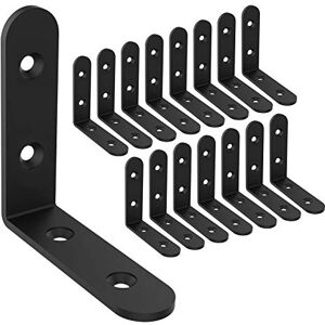 My Rustic Shelf Brackets Corner Brace Black Steel L Brackets for Shelves Decorative Wall Mount Joint Angle Brackets for Shelf with Screws 16 Pack (3 x 3 Inch-16 Pack) My Rustic Shelf Brackets Corner Brace Black Steel L Brackets for Shelves Decorative Wall Mount Joint Angle Brackets for Shelf with Screws 16 Pack (3 x 3 Inch-16 Pack)