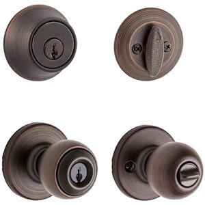 Kwikset 96900-333 690P 11P CP K6 Venetian Bronze Polo Combo Pack Lockset, Size Kwikset 96900-333 690P 11P CP K6 Venetian Bronze Polo Combo Pack Lockset, Size